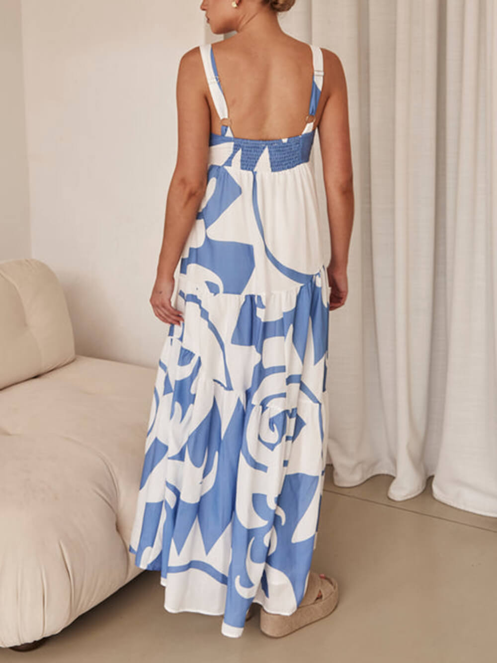 Mesmerizing Geometric Pattern Maxi Dress