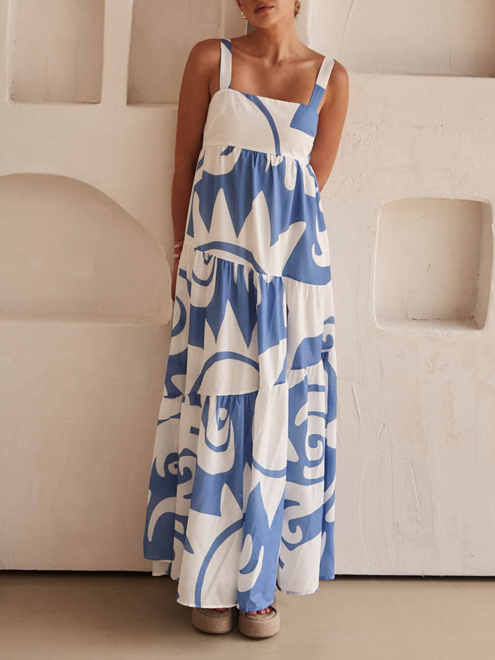 Mesmerizing Geometric Pattern Maxi Dress