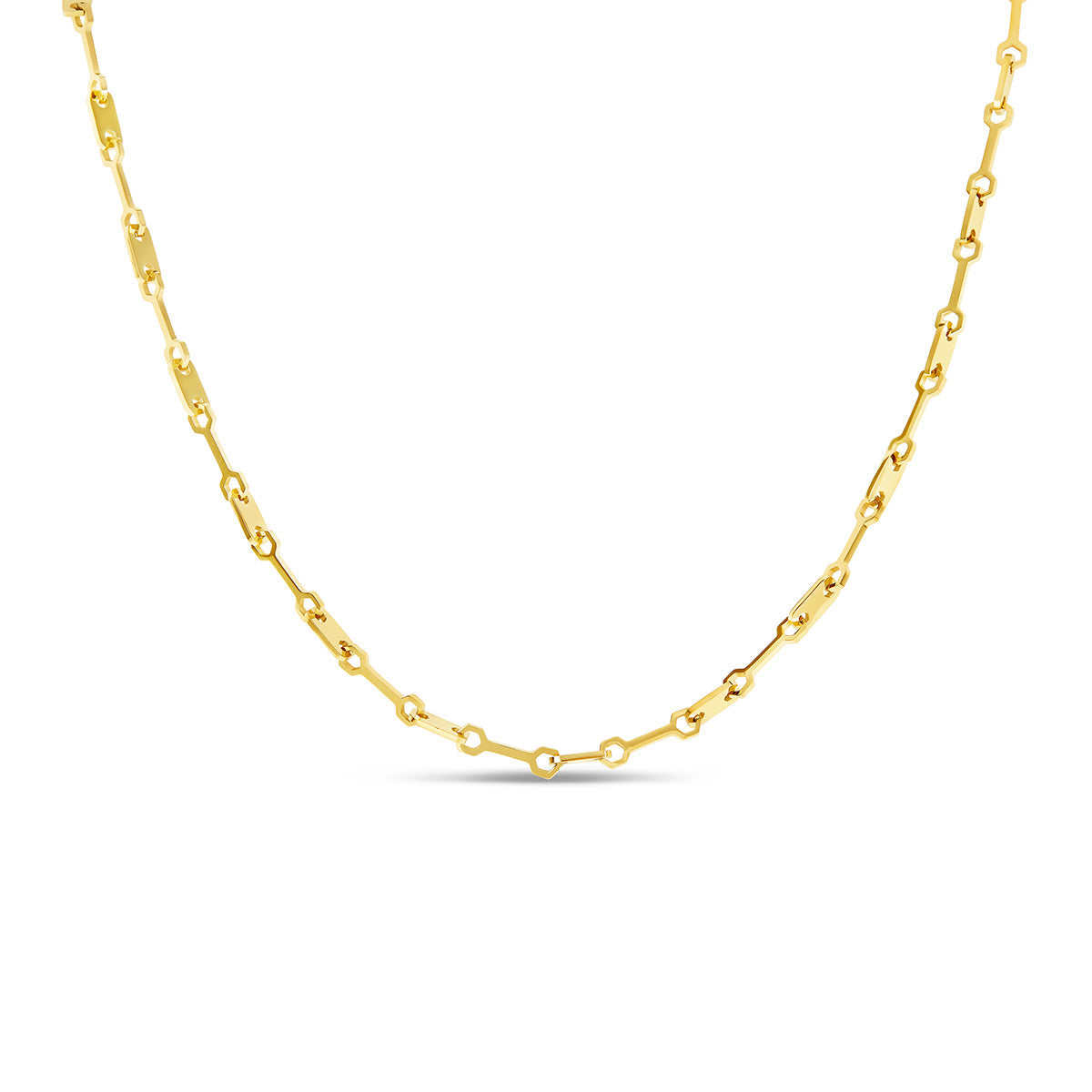 Halskette mit Tablet-Clip – Gold