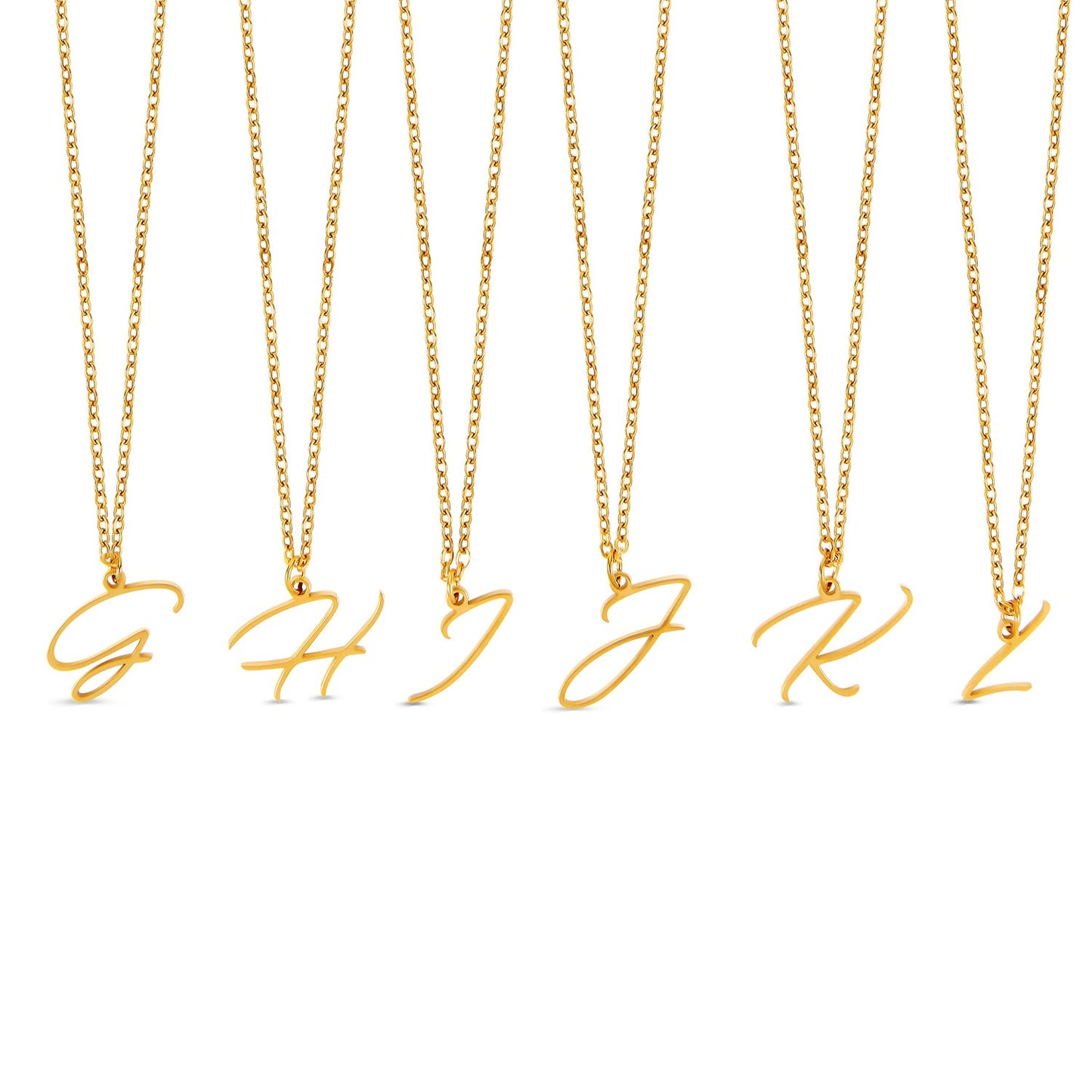 Scripture Initial Necklace - Gold