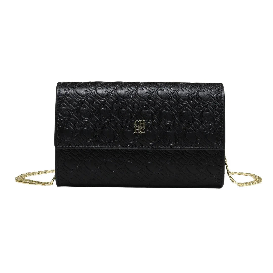 CH Exquisite Craftsmanship Women's Crossbody Bag Light Luxury Design Chain Bag Letter Elements Color Blocked Women's Chain Bag