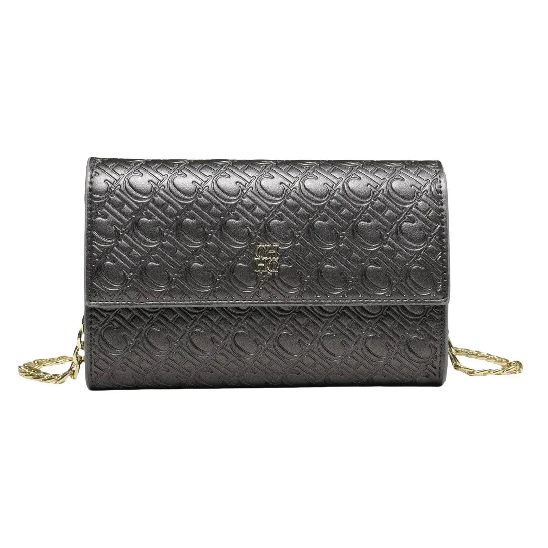 CH Exquisite Craftsmanship Women's Crossbody Bag Light Luxury Design Chain Bag Letter Elements Color Blocked Women's Chain Bag