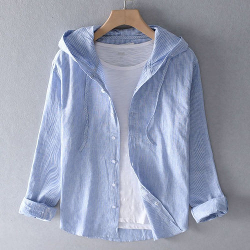 Nova Linen Pullover Hoodie