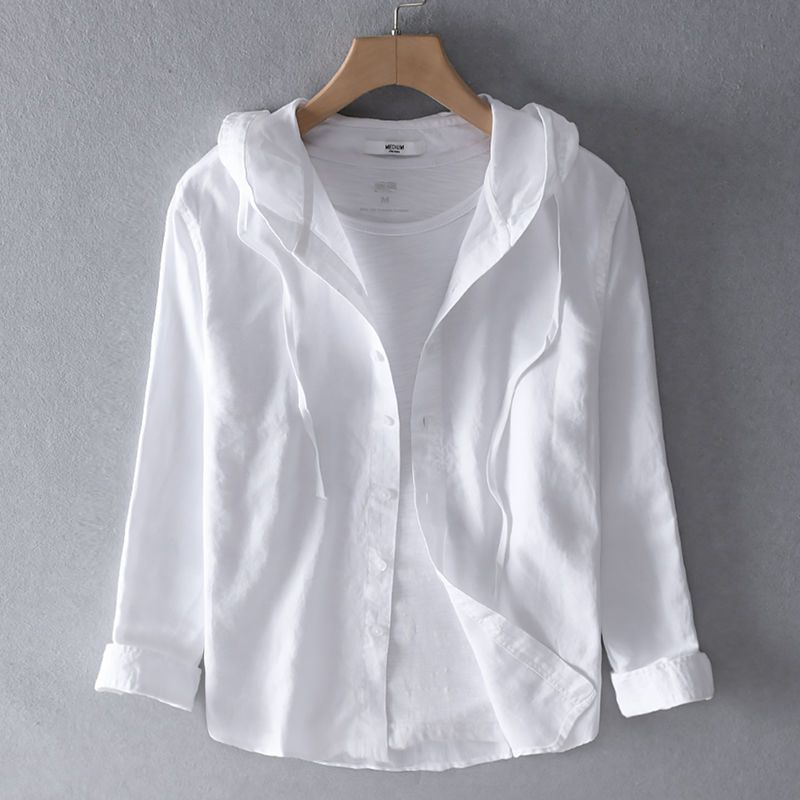 Nova Linen Pullover Hoodie