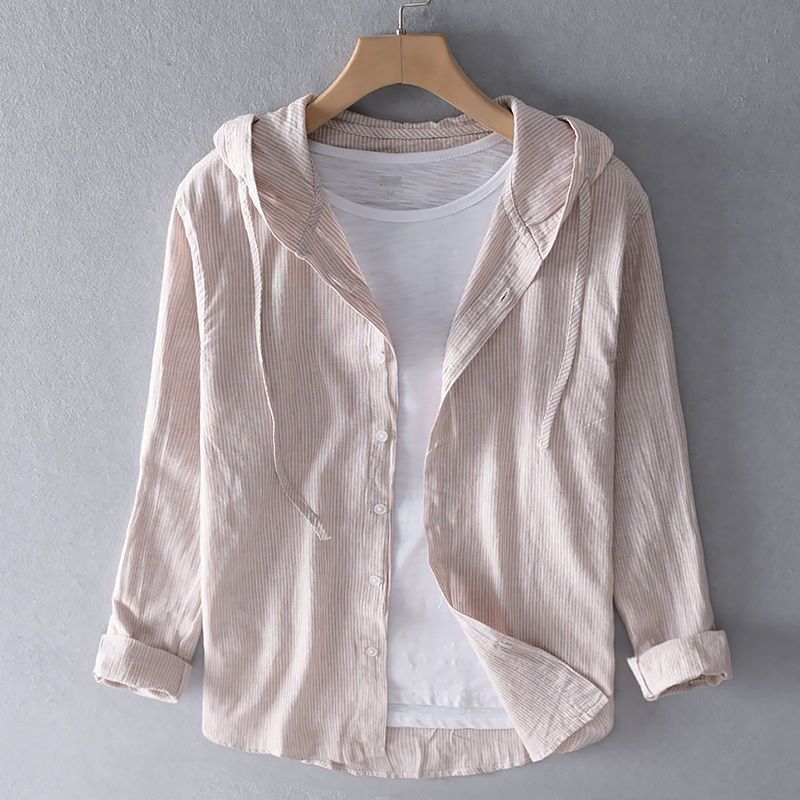 Nova Linen Pullover Hoodie