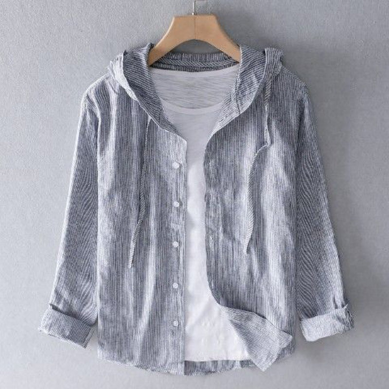 Nova Linen Pullover Hoodie
