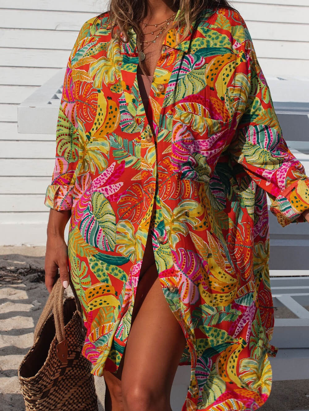 Button-Up Chic Shirt Dress