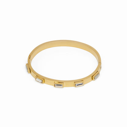 Armband mit Kubiksteinen - Gold