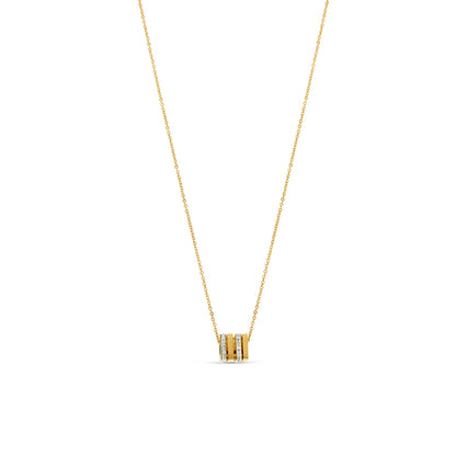 Rubix Stone Necklace - Gold