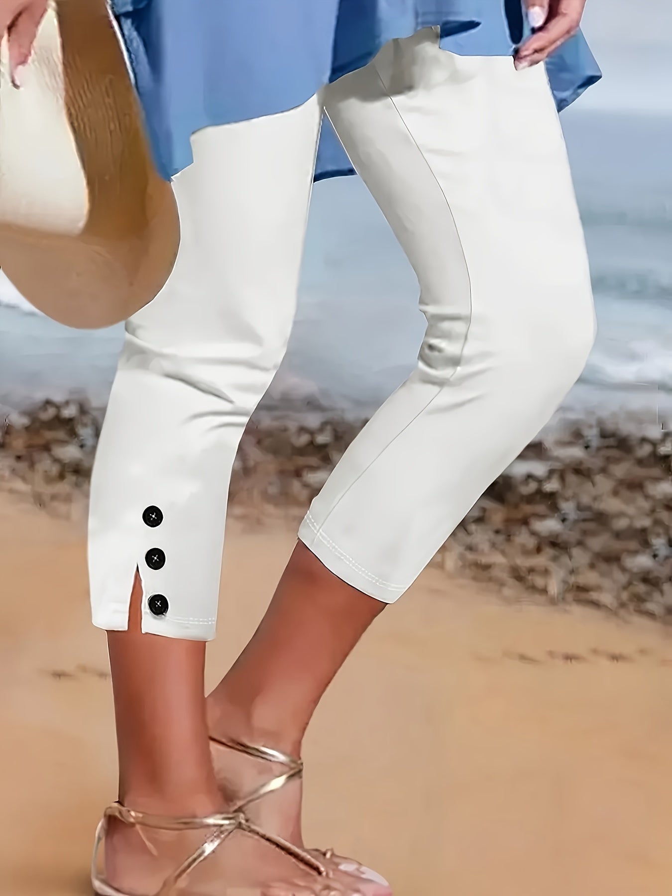 Clara Smooth Stretch Capri Pants