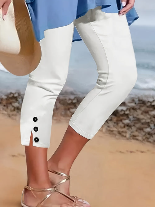 Clara Smooth Stretch Capri Pants