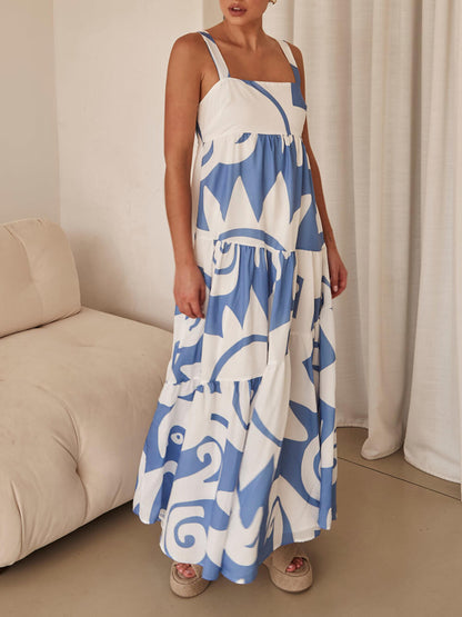 Mesmerizing Geometric Pattern Maxi Dress