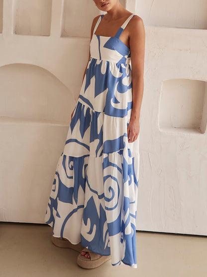 Mesmerizing Geometric Pattern Maxi Dress