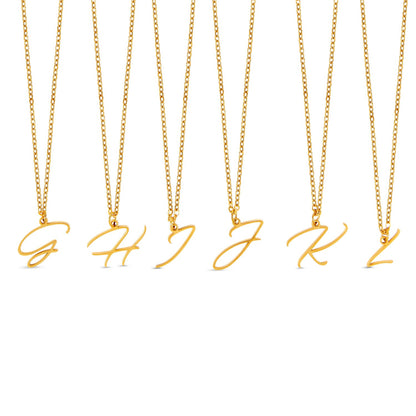 Scripture Initial Necklace - Gold