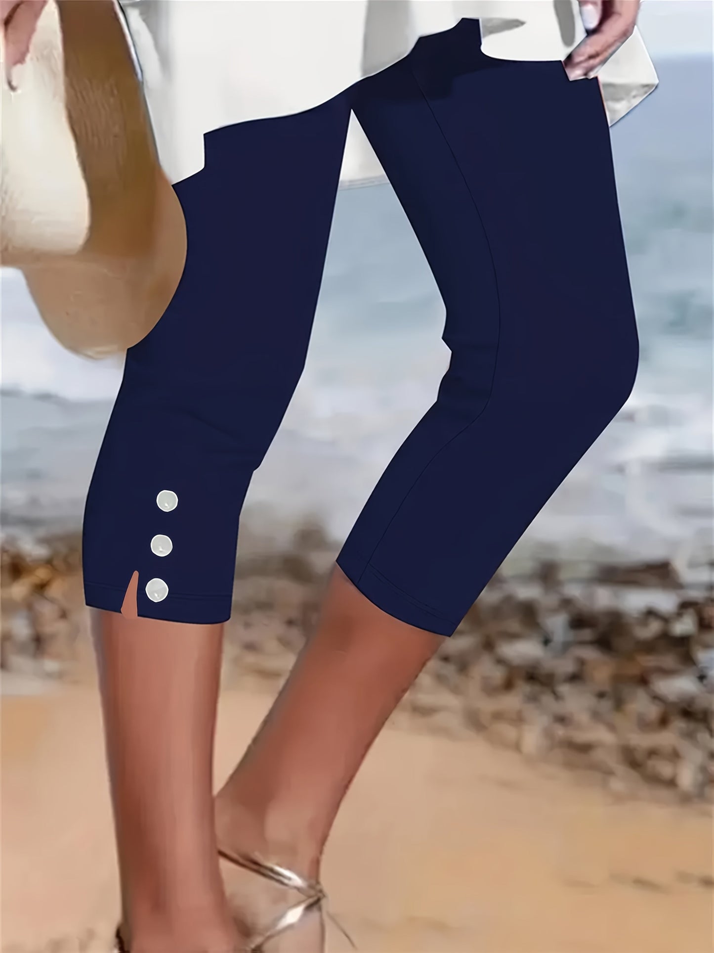 Clara Smooth Stretch Capri Pants