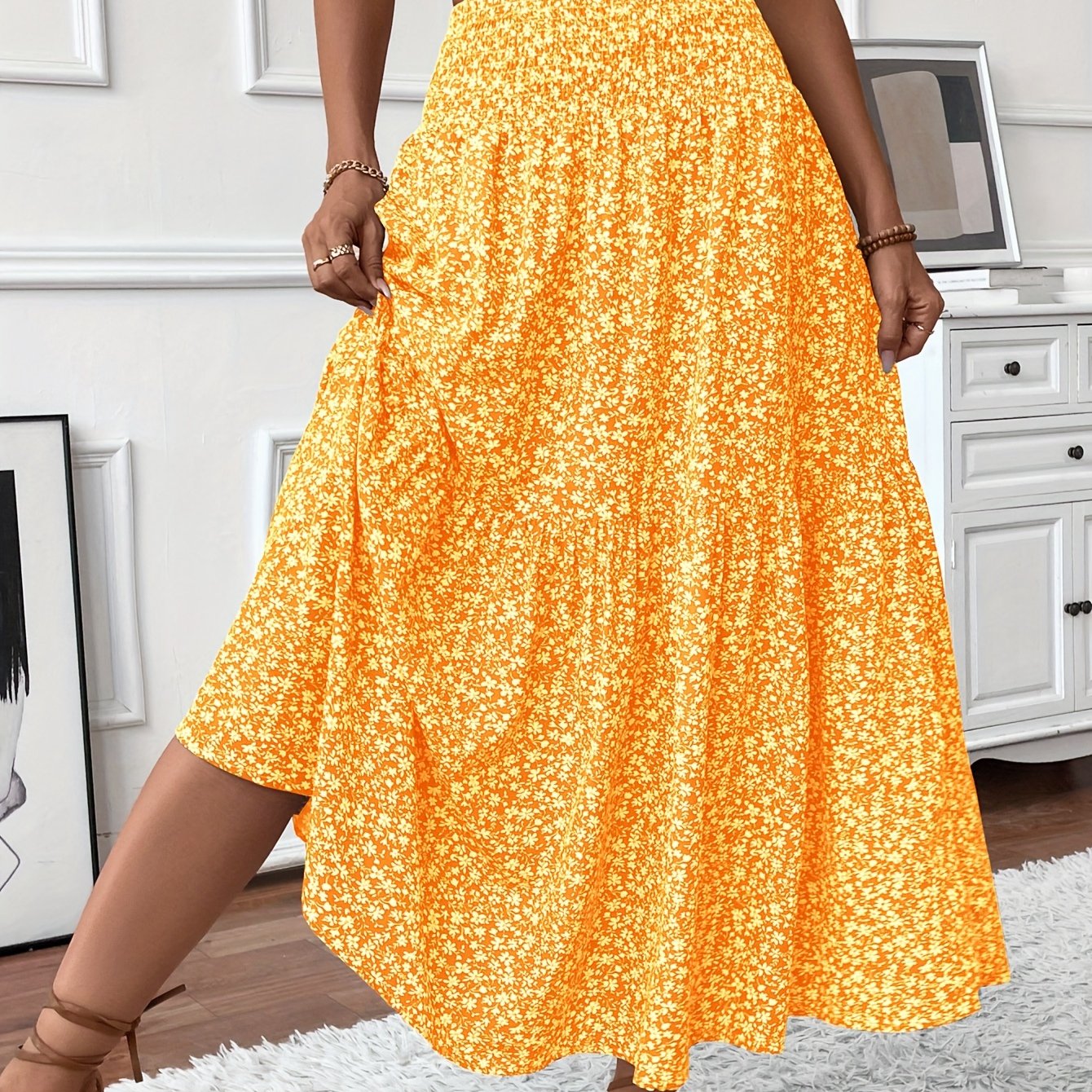 Elena Floral Print Ditsy Skirt