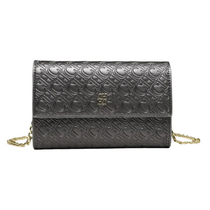CH Exquisite Craftsmanship Women's Crossbody Bag Light Luxury Design Chain Bag Letter Elements Color Blocked Women's Chain Bag