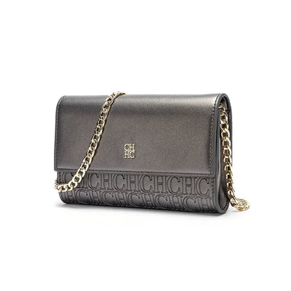 CH Exquisite Craftsmanship Women's Crossbody Bag Light Luxury Design Chain Bag Letter Elements Color Blocked Women's Chain Bag