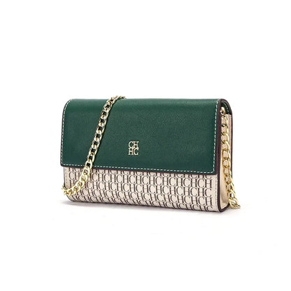 CH Exquisite Craftsmanship Women's Crossbody Bag Light Luxury Design Chain Bag Letter Elements Color Blocked Women's Chain Bag