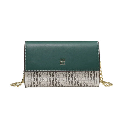 CH Exquisite Craftsmanship Women's Crossbody Bag Light Luxury Design Chain Bag Letter Elements Color Blocked Women's Chain Bag