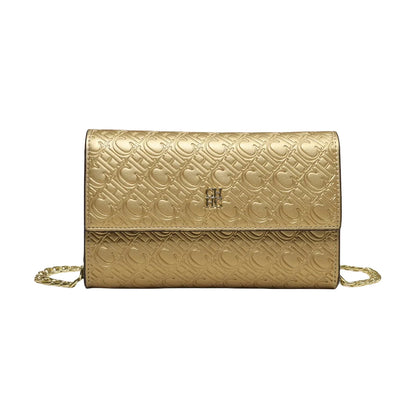 CH Exquisite Craftsmanship Women's Crossbody Bag Light Luxury Design Chain Bag Letter Elements Color Blocked Women's Chain Bag