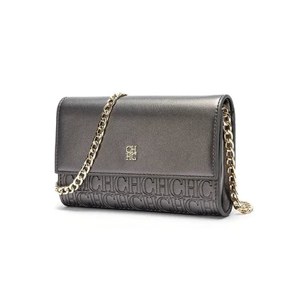 CH Exquisite Craftsmanship Women's Crossbody Bag Light Luxury Design Chain Bag Letter Elements Color Blocked Women's Chain Bag