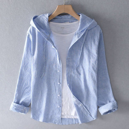 Nova Linen Pullover Hoodie