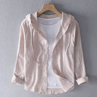 Nova Linen Pullover Hoodie
